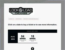 Tablet Screenshot of lockandloadacademy.com